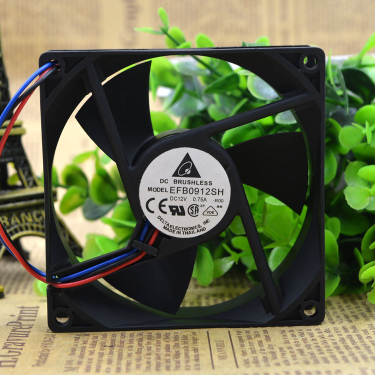 Original DELTA EFB0912SH Cooling Fan 12V 0.75A 9W 3wires EFB0912SH Fans